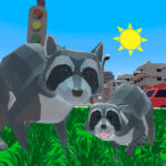 ?Raccoon Journey Town Simulator“ 3-D